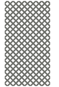 lot 164 image: Freestyle 4 ft. x 8 ft. Nantucket Gray Garden Vinyl Lattice (Minor Transit Damage)