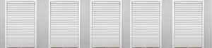 lot 173 image: LOT OF 5 White Cordless Light Filtering Polyester Pleated Shades - 30 in. W x 48 in. L