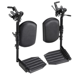 lot 191 image: Invacare Wheelchair Legrests, Elevating, Composite Footplates, Padded Calf Pads, 1 Pair
