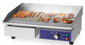 lot 309 image: Giantex Commercial Electric Griddle 22 - 110V 2000W Countertop Griddle with Cast Iron Griddle Plate & Stainless Steel Frame (USED)