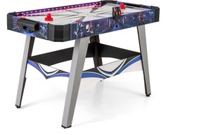 lot 330 image: KOTEK 54 Inch Air Hockey Table, Light-Up Table Hockey with Digital Led Scoreboard & Powerful 12V Motor, Hockey Table Game for Kids, Adults, Includes 2 Pucks & 2 Pushers for Game Room, Home, Office (Minor Transit Damage)