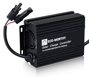 lot 341 image: ECO-WORTHY 12A Boost MPPT Solar Charge Controller Solar Panel Regulator for 48V60V72V Lead-Acid, LiFePO4, Gel, Flooded Batteries .etc in Golf Cart Electric Vehicles and Solar System