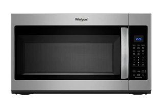 lot 446 image: Whirlpool - 1.9 Cu. Ft. Over-the-Range Microwave with Sensor Cooking - Stainless Steel (Missing HardwareParts To Mount)