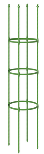 lot 486 image: Toolsempire 57 Tomato Caga, 2 Pack Tall Plant Support Cage with Adjustable Heights & Bud-Shaped Top, Rustproof Metal Trellis for Potted Plant, Tomato, Climbing Plant & Flower