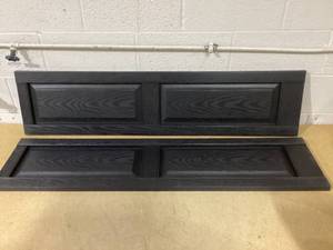 lot 187 image: Mid America Raised Panel Vinyl Shutters (1 Pair) - 12 x 51 002 Black