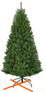 lot 386 image: Costway 4-ft Pre-lit Artificial Christmas Tree with Multicolor LED Lights (Missing Parts or Pieces (Missing Legs)