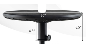 lot 398 image: Costway 20 Inches Outdoor Adjustable Umbrella Table with 1.5 Inches Umbrella Hole