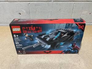 lot 248 image: LEGO DC Batman Batmobile The Penguin Chase Car Toy, Gift Idea for Kids, Boys and Girls 8 Plus Years Old with 2 Minifigures, Super Heroes Set, 76181