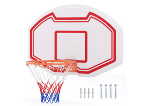 lot 272 image: Costway Large Wall Mounted Basketball Hoop with 36 x 24