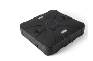 lot 273 image: Kadehome 300 lb. Cantilever Offset Umbrella Base Base in Black with Wheels