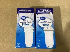 lot 358 image: LOT OF 2 Great Value Water Filteration Tank Filters