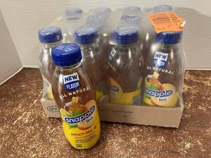 lot 92 image: Snapple Peach Tea & Lemonade