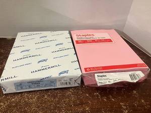 lot 59 image: Pink and Blue Copy Paper