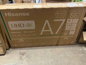 lot 1 image: Highsense UHD 4K 55 TV New