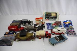 lot 80 image: Die-cast collectible vehicles - Ace Hardware, Texaco, Route 66, Hot Wheels, more