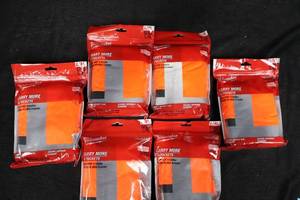 lot 128 image: Milwaukee High Visibility Safety Vest Type R Class 2 ANSIISEA 107-15 - 6 Pack
