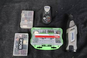 lot 147 image: Rotary Tool Kit - Dremel Cordless 7.2V with Battery & Charger