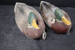 lot 149 image: Duck Decoys - Plasti-Duk Pair by Neumann & Bennetts (Berkeley, CA)
