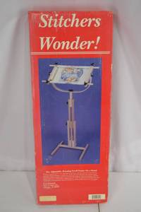 lot 119 image: Scroll Frame on Stand - Stitchers Wonder Adjustable Rotating
