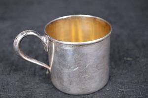 lot 215 image: Sterling Silver Childs Cup