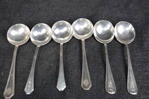 lot 222 image: Sterling Silver Spoons - Set of 6