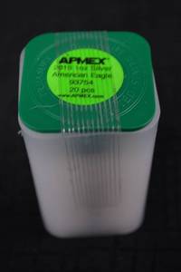 lot 231 image: American Eagle 1oz Silver Coins - APMEX 2016 (20 Pieces)