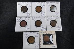 lot 235 image: Indian Head Cents - Assorted Dates Collection