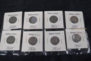 lot 245 image: Buffalo Nickel - 1920s Date Set (8 Coins)