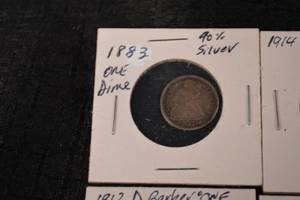 lot A-251 image: Barber Dime - United States Assorted Years 1903, 1911-1914