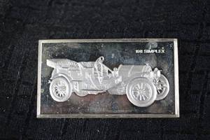 lot A-252 image: Sterling Silver Bar - 1911 Simplex Car Motif