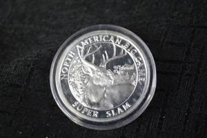 lot A-256 image: North American Bison 1oz Silver Round - Encapsulated Coin