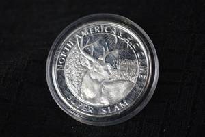 lot A-257 image: Silver Round - North American Hunting Club White-tail Deer