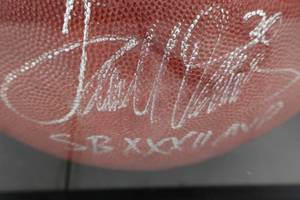 Superbowl 32 MVP Terrell Davis Autographed Football