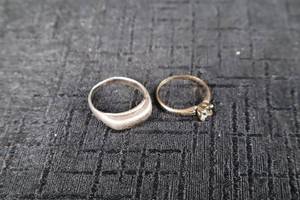 lot 302 image: Sterling Silver Ring & 14K Gold-Filled Ring