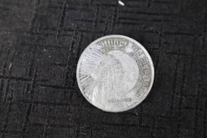 lot 347 image: Coin - Native American Headdress Portrait (Silver-Toned)