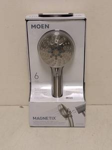 lot 83 image: MOEN MAGNETIX 6-SETTING HANDSHOWER