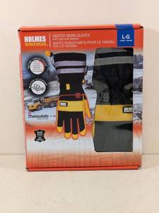 lot 105 image: HOLMES WORKWEAR LARGE HEATED WORK GLOVES