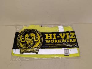 lot 112 image: NEW OCCUNOMIX HI-VIZ WORKWEAR 2XL HOODED SWEATSHIRT