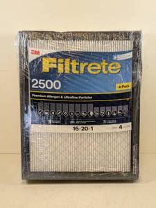 lot 127 image: NEW FILTRETE 2500 FILTERS (16x20x1) 4PK.
