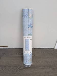 lot 177 image: NEW RUGGABLE X BRIDGERTON WASHABLE RUG (2.5x 7) AUBREY HALL GARDEN BLUE