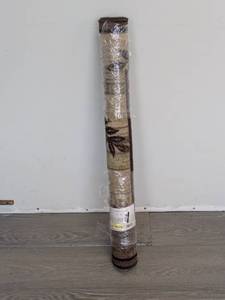 lot 190 image: NEW THRESHOLD RUNNER (28x84) SAGE FLORAL BROWN