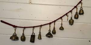 lot 49 image: String of Brass Bells