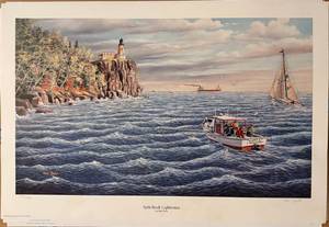 lot 23 image: Ken Zylla Print Split Rock Lighthouse