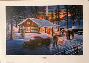 lot 24 image: Ken Zylla Print Tranquility