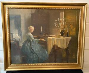 lot 55 image: Framed Print The Blue Danube