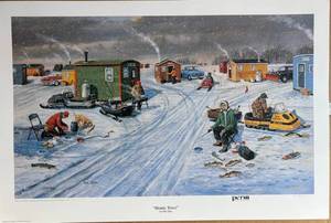 lot 73 image: Ken Zylla print Shanty Town