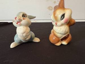 lot 88 image: Vintage Figurines Thumper and Miss Bunny