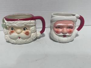 lot 50 image: Two Vintage Santa Claus Mugs