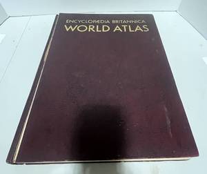 lot 78 image: 1940s Encyclopedia Britanica World Atlas