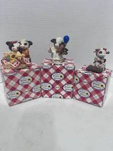 lot 82 image: Set of 3 Marys Moo Moos by Enesco
